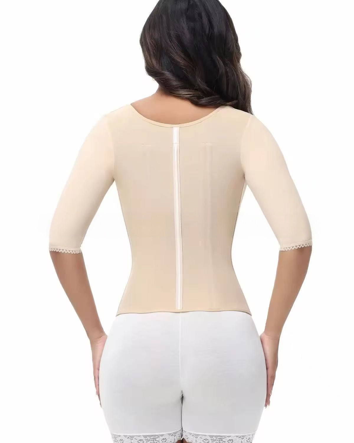 Womens Shapewear Tank Top - Front Zipper Boned Waist Cincher Corset